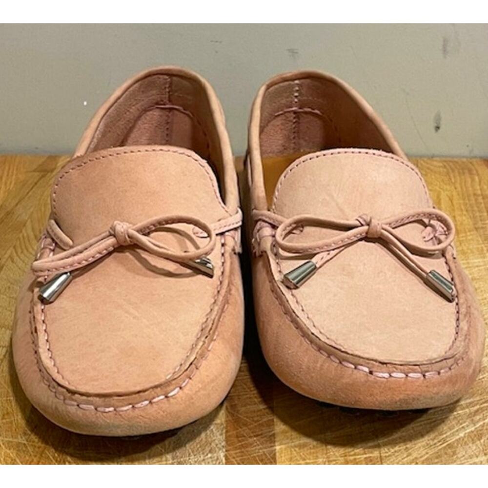 Mercanti Fiorentini Moccasin Driving Loafers Light Pink Suede Women's Sz 8.5 - Picture 4 of 10